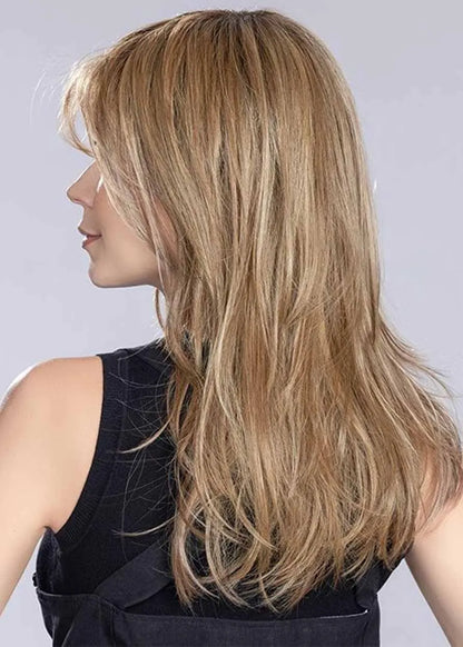 Natural-Looking Hairline Women's Straight Heat-Friendly Synthetic Hair Capless Wigs 20Inches