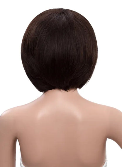 Bob Hair Style Short Straight 100% Human Hair Capless Wigs 10 Inches