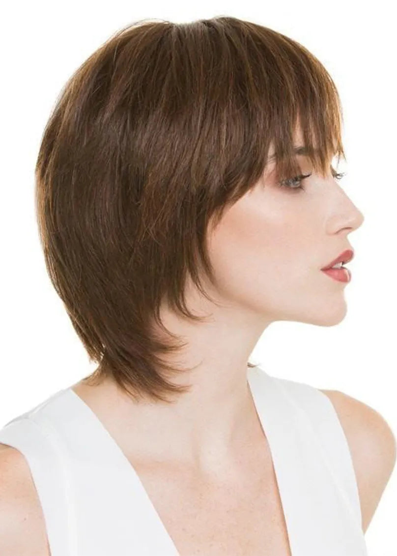 Slik Bob womens-short-bob-hairstyle-slik-straight-human-hair-capless-wigs-with ...