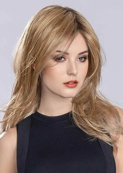 Natural-Looking Hairline Women's Straight Heat-Friendly Synthetic Hair Capless Wigs 20Inches