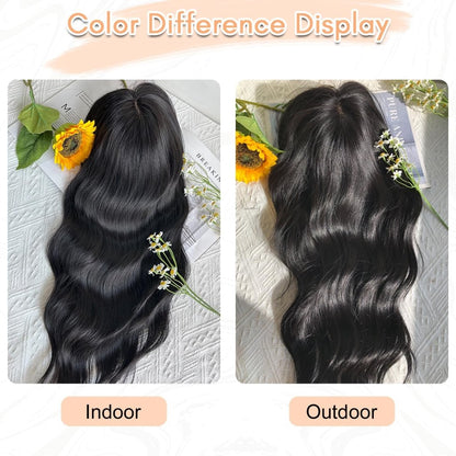 20Inch Wavy Hair Topper for Women Add Volume&Cover Thinning Hair with Natural Looking Hair Piece