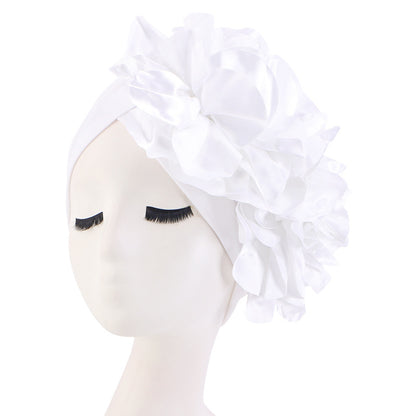 Ethnic style oversized flower headscarf hat African style toe cap wedding party hat JDT-12D