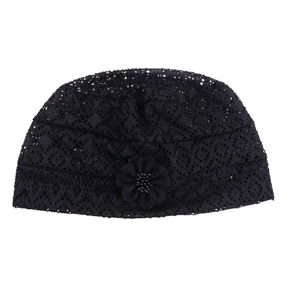 New Style Cut Out Mesh Turban Hat, Pullover Hat, Confinement Hat, Women's Hair Care Hat Jdu-141
