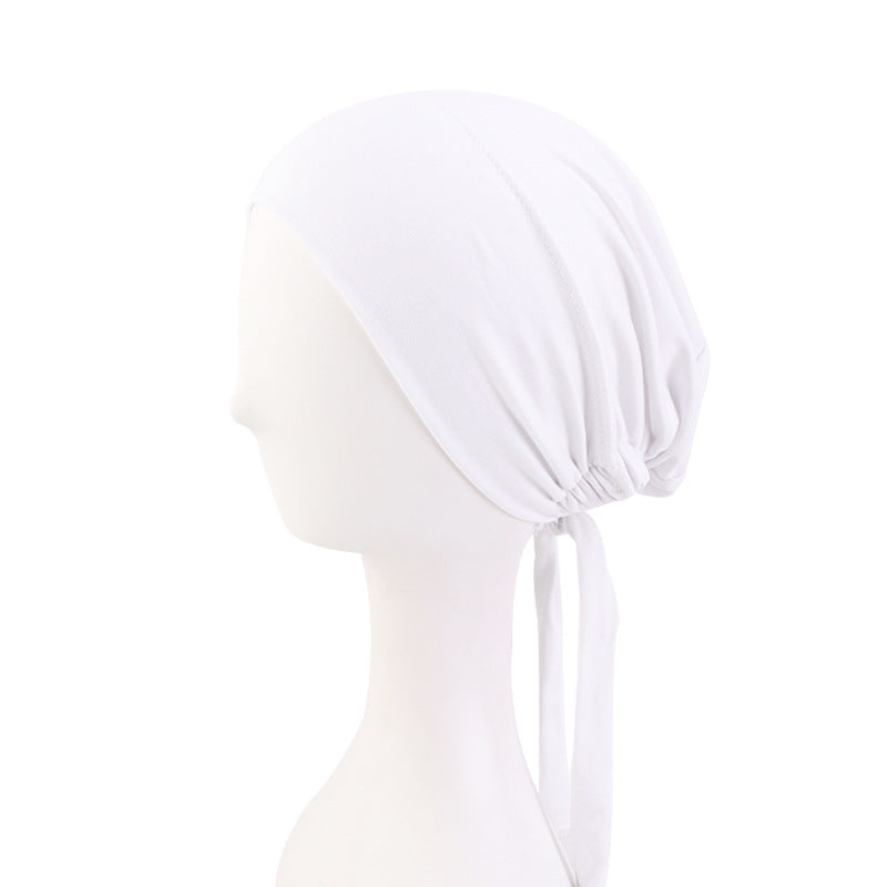New Super Soft Elastic Cloth Ethnic Style Ribbon Base Hat Turban Chemotherapy Hat Jdt-31-1