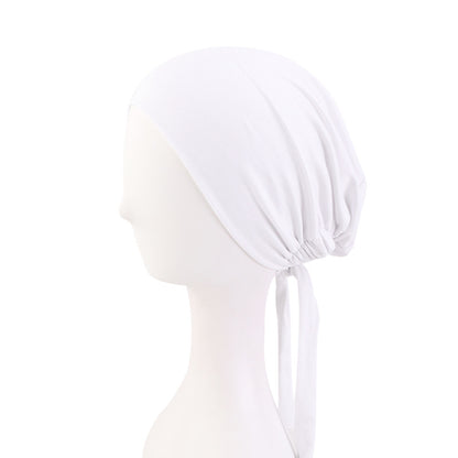 New Super Soft Elastic Cloth Ethnic Style Ribbon Base Hat Turban Chemotherapy Hat Jdt-31-1