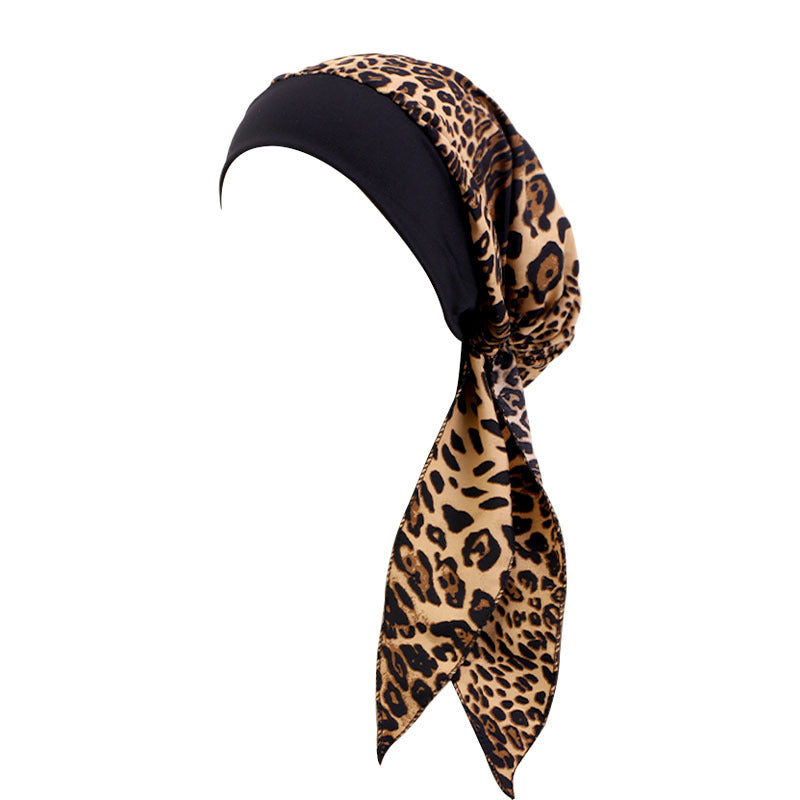 Cross Border Hat Stretch Wide Rim Nightcap Headwear Hair Care Hat JDT-329C