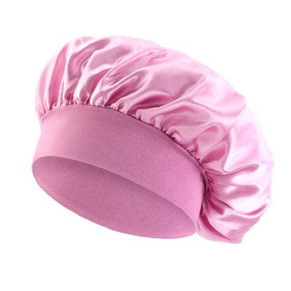 European and American Popular Children's Elastic Wide-brimmed Nightcap Sardin Round Hat Hair Care Tapes TJM-301