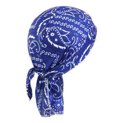 Stretch Cloth Amoeba Cashew Pirate Hat Hip Hop Street Dance Ribbon Baotou Hat Ethnic Hat JDD-09B