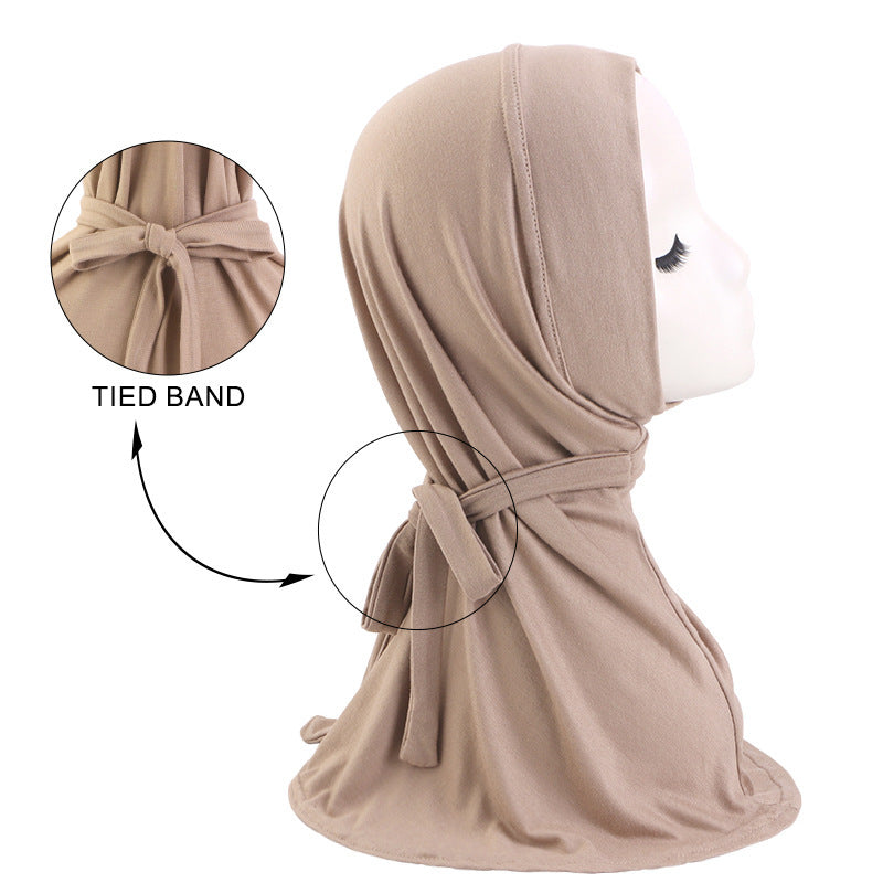 New Cross-Border Modal Cotton Headscarf with Tie Straps, Long Headscarf, Headwrap Hat, Headscarf Hat Jdt-490E
