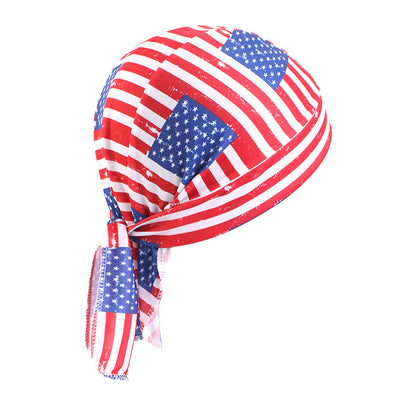 Camouflage elastic pirate hat men's and women's headscarf hat hip hop hip hop ribbon toe cap JDD-09C