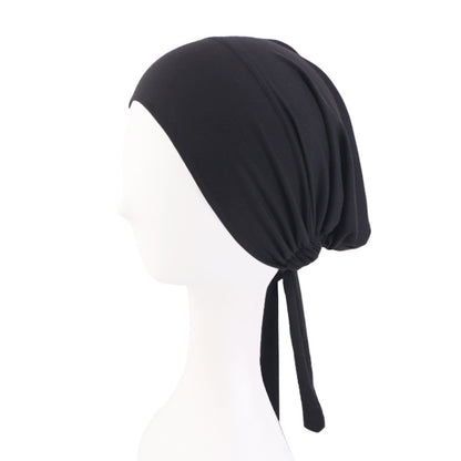 New Super Soft Elastic Cloth Ethnic Style Ribbon Base Hat Turban Chemotherapy Hat Jdt-31-1