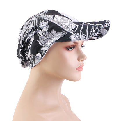 New Spring and Summer Printed Brimmed Baseball Cap for Outdoor Travel and Sun Protection, Head-Covering Cloth Hat Jdt-234K