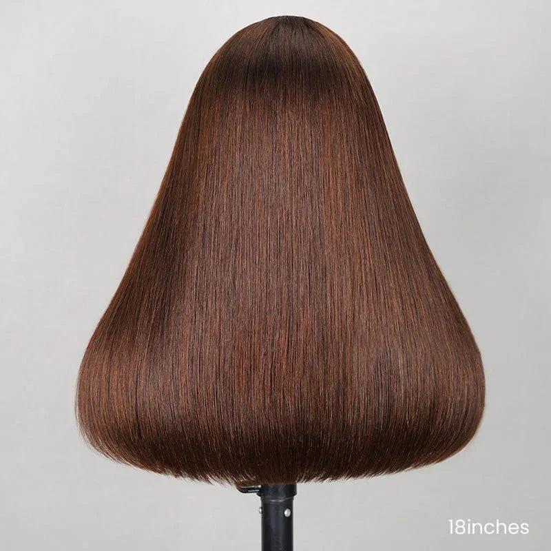 Easily Care Pre-cut Lace Straight Bob Haircut Wig