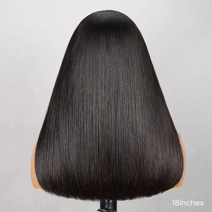 Easily Care Pre-cut Lace Straight Bob Haircut Wig