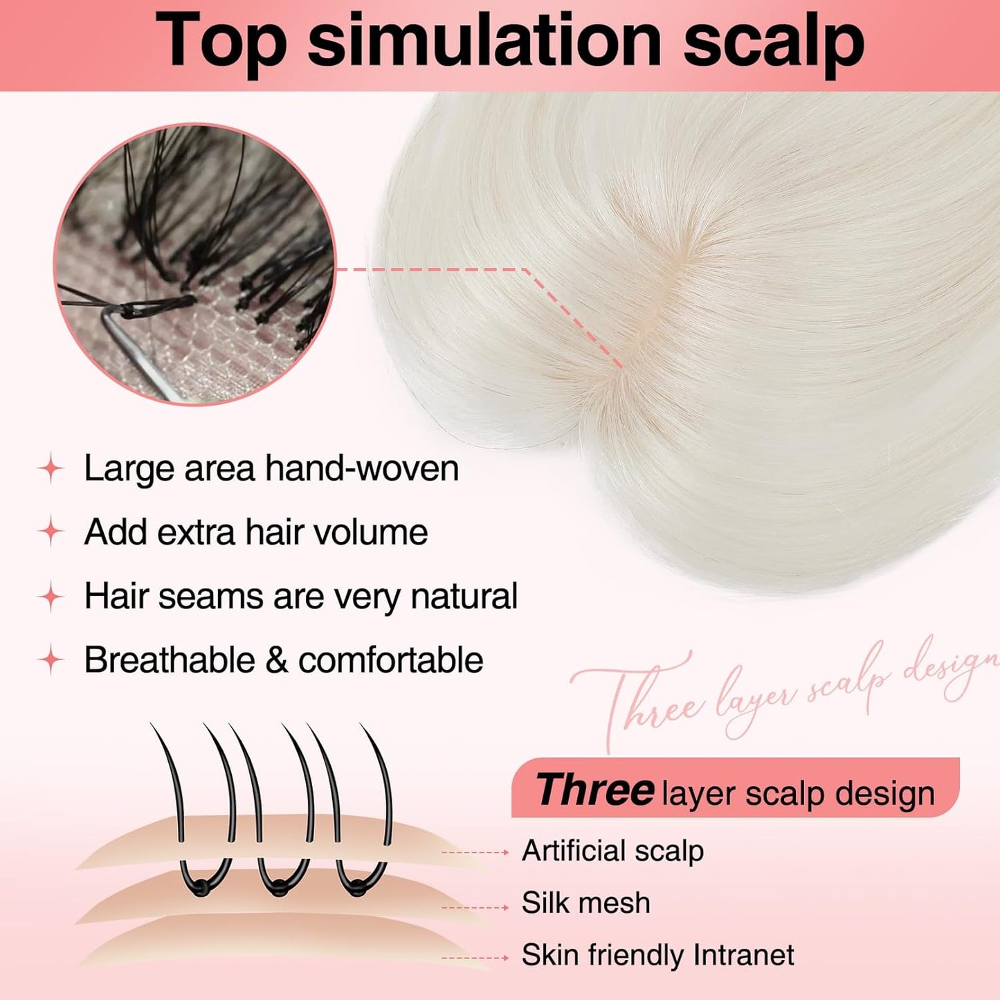 Real Human Hair Toppers for women 10 Inch Clip in Bangs for Thinning Hai Cover Hair Pieces
