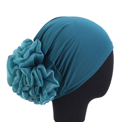 Cross-border new big flower headscarf cap toe cap ethnic style small cap hair loss cap wedding cap TJM-262
