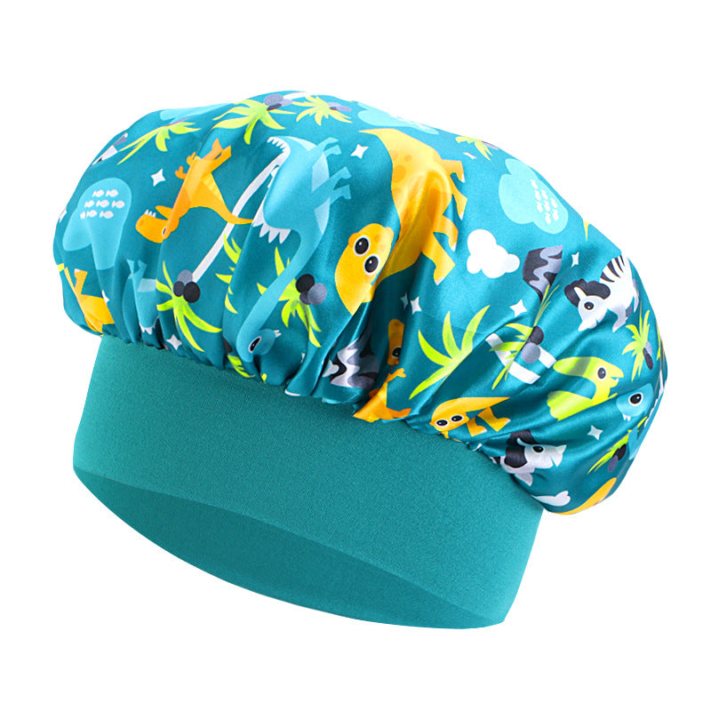 Children's Unicorn Cartoon Latin Nightcap Baby Tapes Hat Hair Conditioners Shower Cap JDKB-21A-2