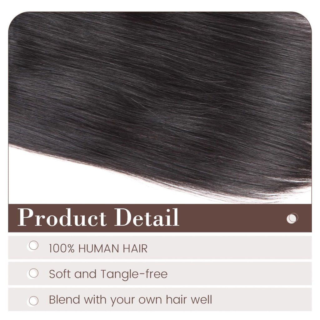 Hair Toppers for Women Real Human Hair 16 Inch for Thinning Hair