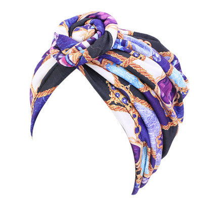Bohemian style donut turban hat knotted pullover cap ethnic hat TJM-342