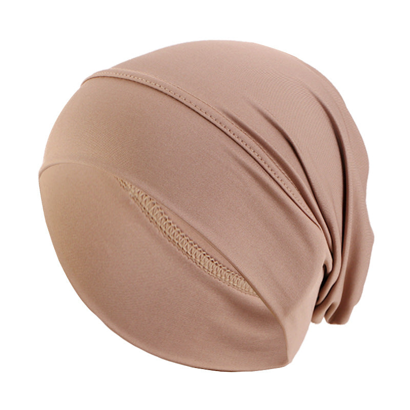 Cross-border supply of ethnic-style elastic turf cap base cap chemotherapy cap baotou hair care cap JDT-485