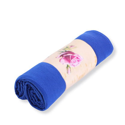Cotton long tail wrap headscarf toe cap Women's headscarf cap plain scarf hat WJ-26