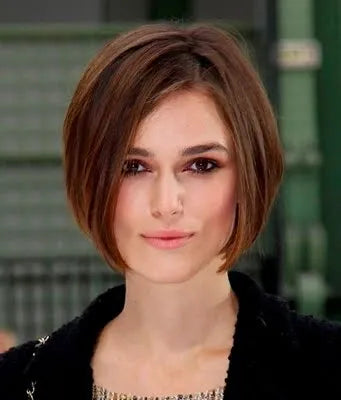 Fashion Trend Custom Popular Hair Style Elegant Medium Straight Bob Lace Wig