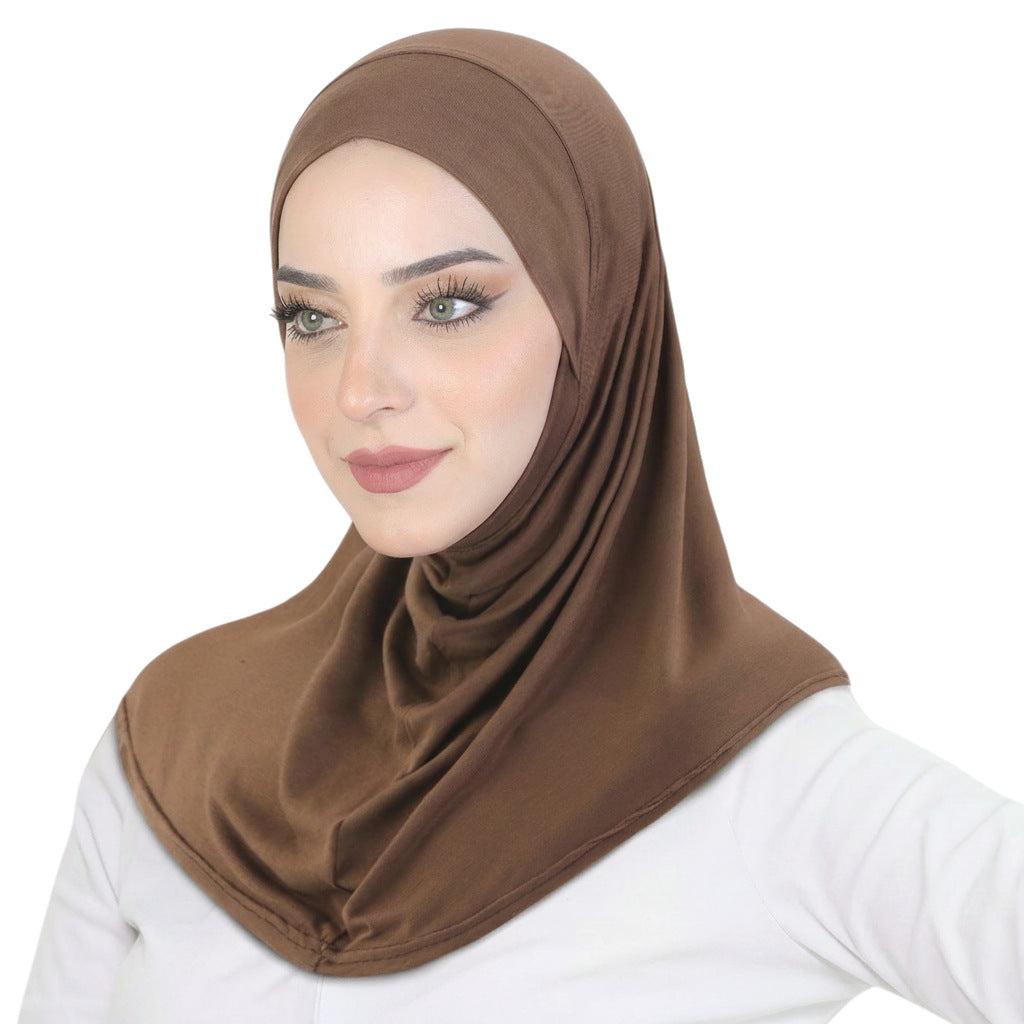 Cross-Border Modal Skin-Friendly Headscarf, Head Wrap, Headgear, Long Head Cover Hat Jdt-490C