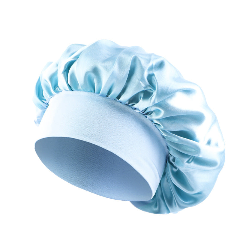 European and American Popular Children's Elastic Wide-brimmed Nightcap Sardin Round Hat Hair Care Tapes TJM-301