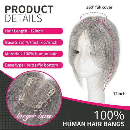 Hair Toppers wigs for Women Real Human Hair with Thinning Hair Lace Base Hair Pieces