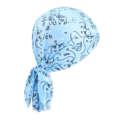 New Cashew Flower Pirate Hat Headscarf Hat Street Dance Strap Headband Cap Strap Riding Hat JDD-09G