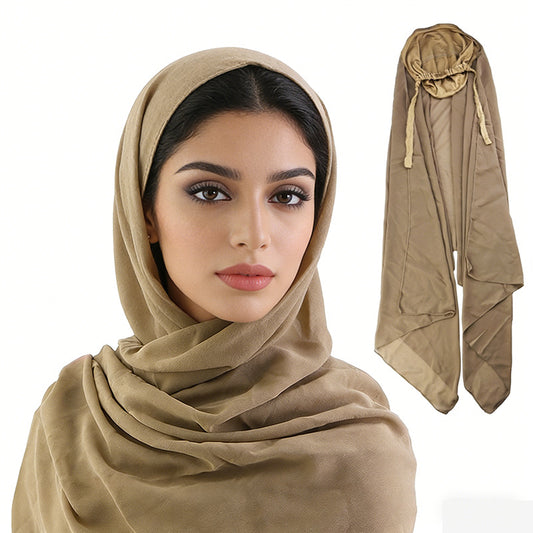 Cross-Border Spring and Summer Style Breathable Women's Headscarf and Hat Combo Jdt-31-1A