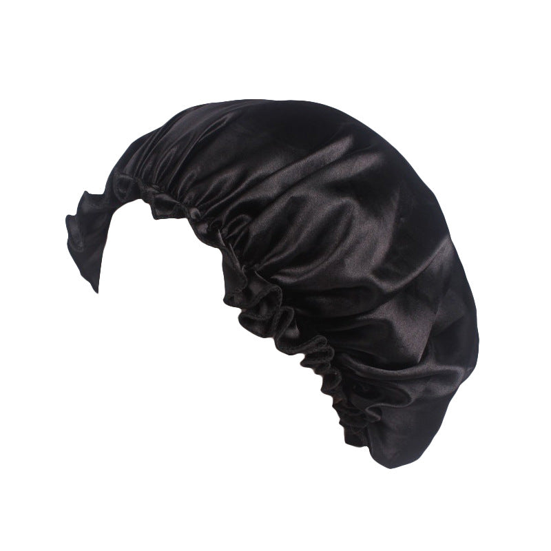 Satin lace nightcap shower cap beauty makeup cap silk home hat TJM-250