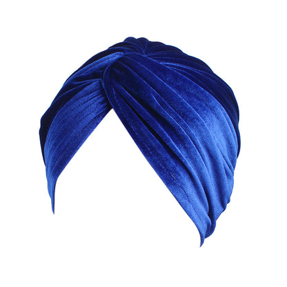 Cross-border velvet ethnic cap warm chemotherapy cap headscarf cap cross twist cap Amazon TJM-263