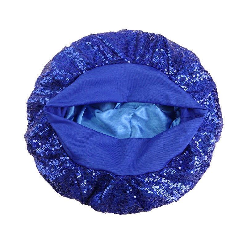 Cross border new elastic wide edge headband nightcap round hat hair care and beauty hat JDB-301U