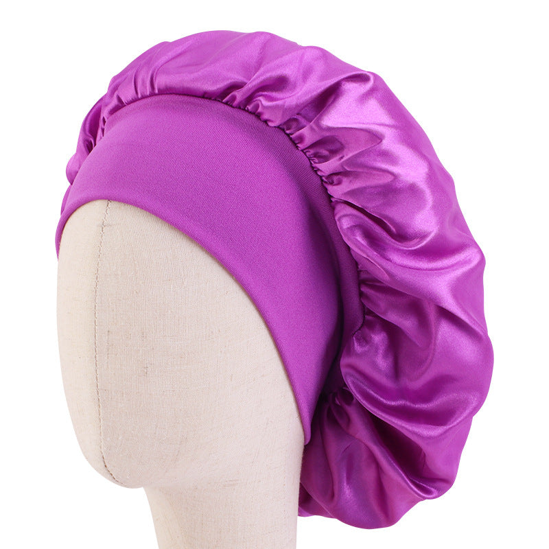 Children's Wide-brimmed Nightcap Stretch Hair Band Hat Baby's Tape Hat K-21