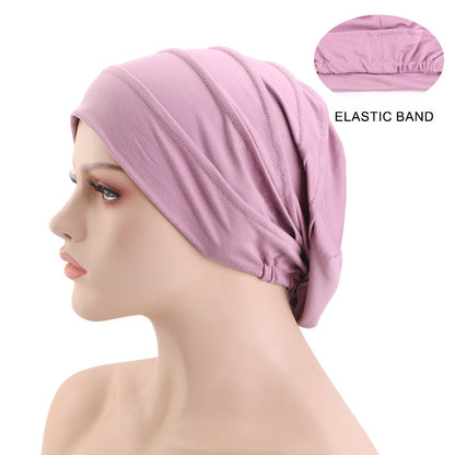 Amazon New Supply Cotton Women's Headscarf Hat, Chemo Hat, Sleep Cap, Hair Loss Hat Jdt-267A