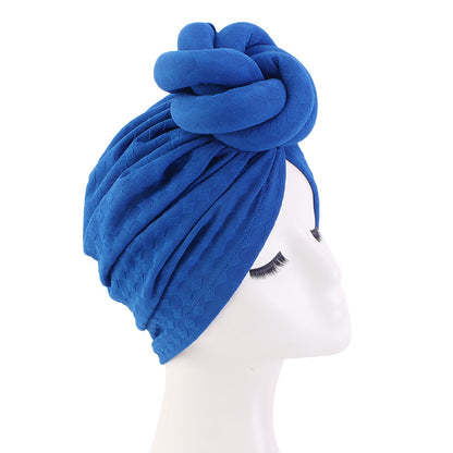 Amazon New Solid Color Ethnic Bag Head Cap Stereo Twist Ball Head Cap Indian Cap JDT-41A