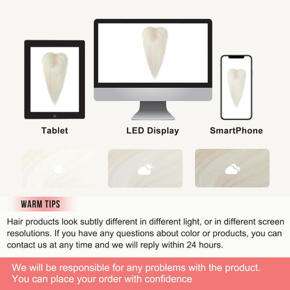 Real Human Hair Toppers for women 10 Inch Clip in Bangs for Thinning Hai Cover Hair Pieces