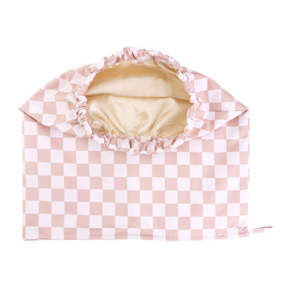Cross border adult double-layer waterproof shower cap, colored Ding lined sleeping cap, kitchen makeup oil fume hood JDY-529