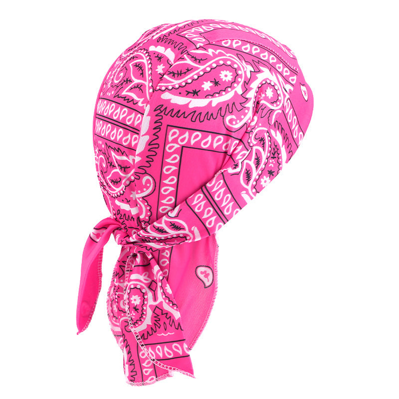 Stretch Cloth Amoeba Cashew Pirate Hat Hip Hop Street Dance Ribbon Baotou Hat Ethnic Hat JDD-09B