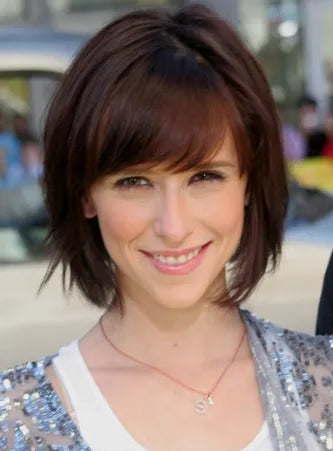 Lovely Bob Short Straight Human Hair Full Lace 10 Inches Wigs