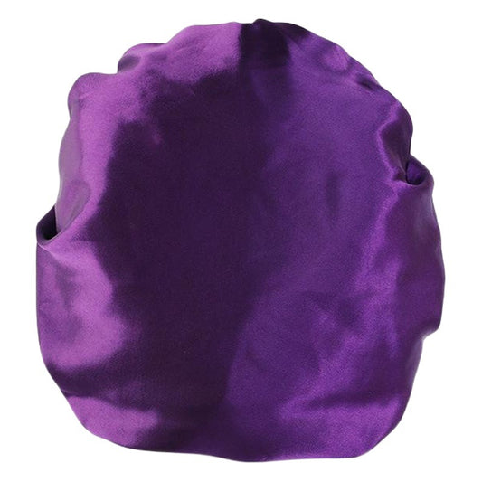Double Layer Large Lace Nightcap Satin Round Hat Beauty Salon Makeup Hat Chemotherapy Cap