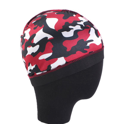 European and American source simulated silk elastic headband round cap printed wig cap hair care cap JDU-20G