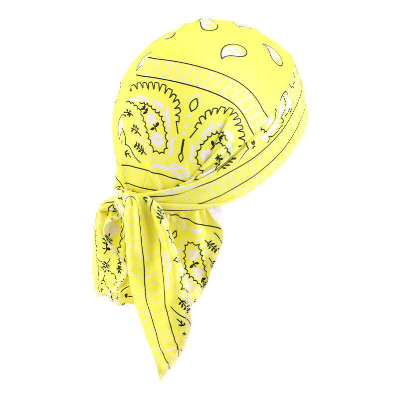 Cashew Flower Stretch Pirate Hat Hip-Hop Hip-Hop Hair Care Bag Headscarf Amoeba Strap Headscarf Hat JDD-09D