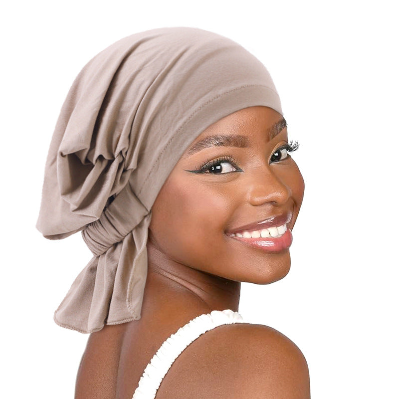 Cross-border supply of new solid color elastic turtle cap modal cotton base cap ethnic cap JDT-231C