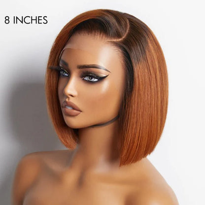 Ginger Ombre Straight Bob Wigs for Summer