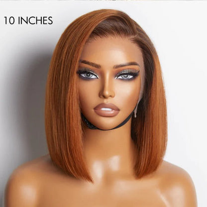 Ginger Ombre Straight Bob Wigs for Summer