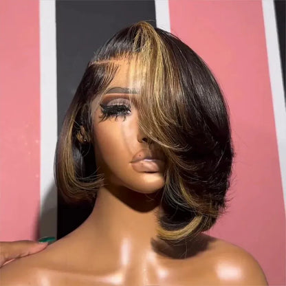 Side Part Short Lace Closure Wig