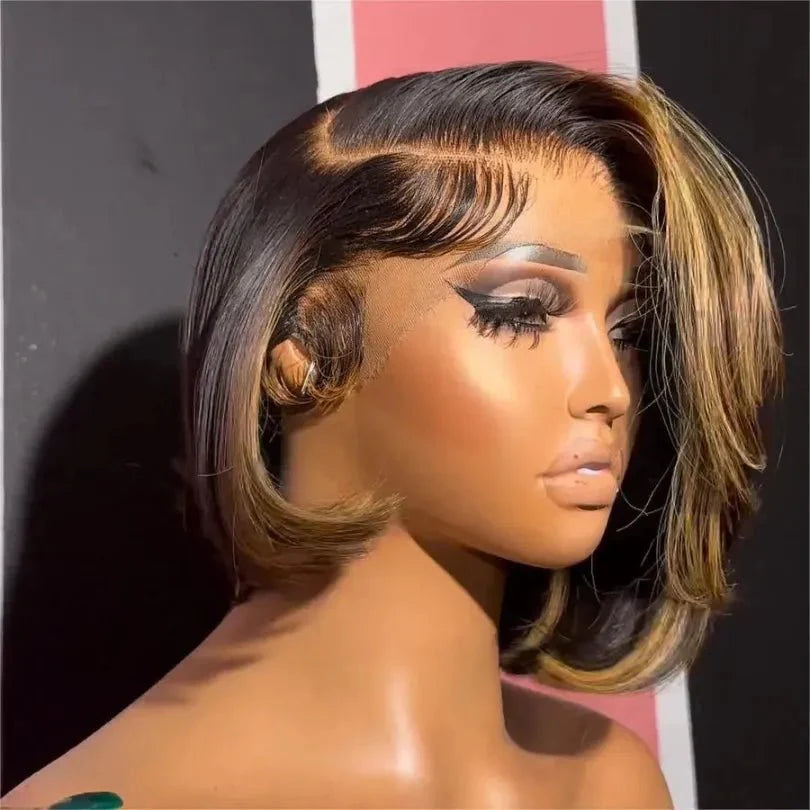 Side Part Short Lace Closure Wig