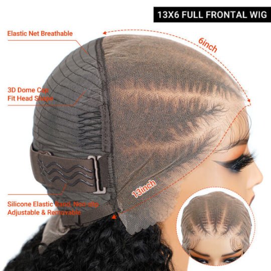 Trendy geflochtene Perücken aus menschlichem Haar mit lockiger Spitze